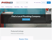 Tablet Screenshot of plumbingvia.com